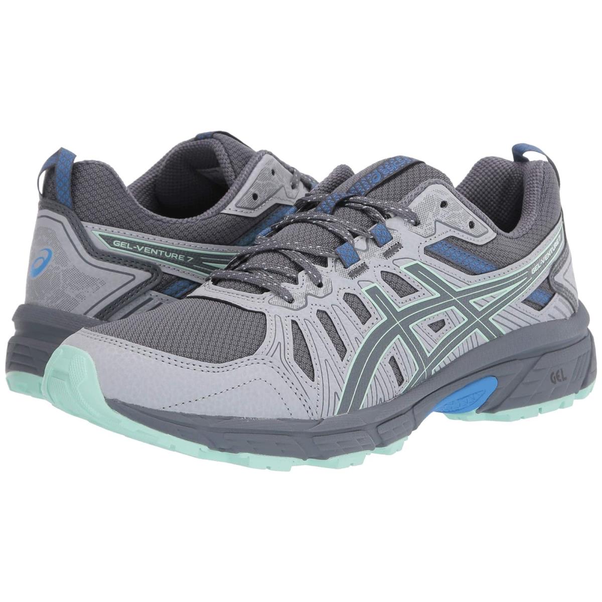 Woman`s Sneakers Athletic Shoes Asics Gel-venture 7 Sheet Rock/Ice Mint