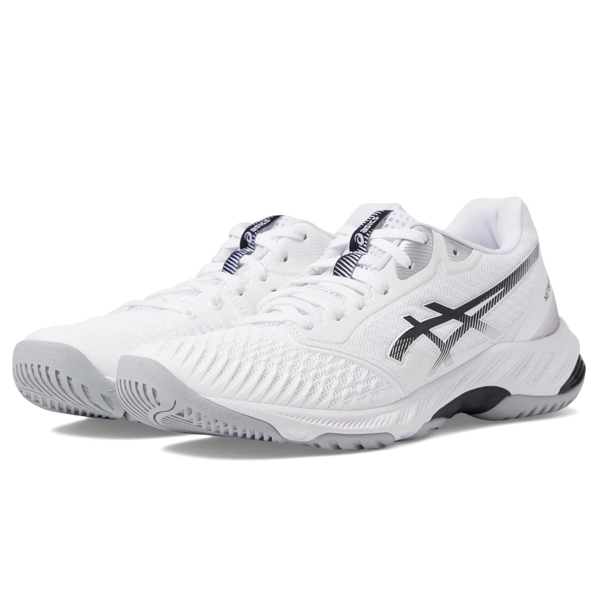 Woman`s Sneakers Athletic Shoes Asics Netburner Ballistic FF 3 - White/Black