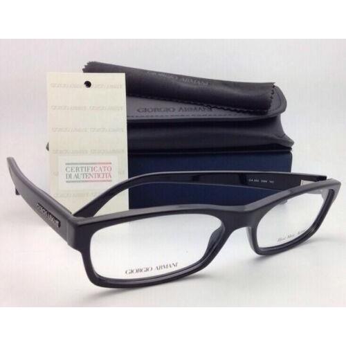 Classic Giorgio Armani Eyeglasses GA 866 D9M 54-16 140 Black Plastic Frames