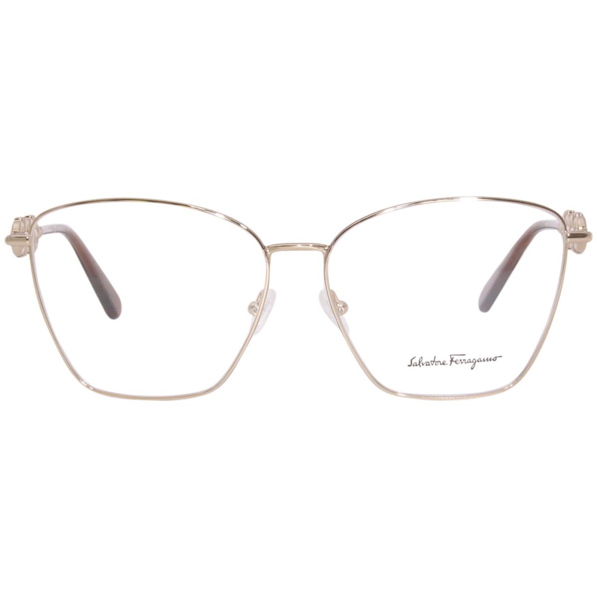 Salvatore Ferragamo SF2217 688 Eyeglasses Frame Women`s Rose Gold Full Rim 57mm
