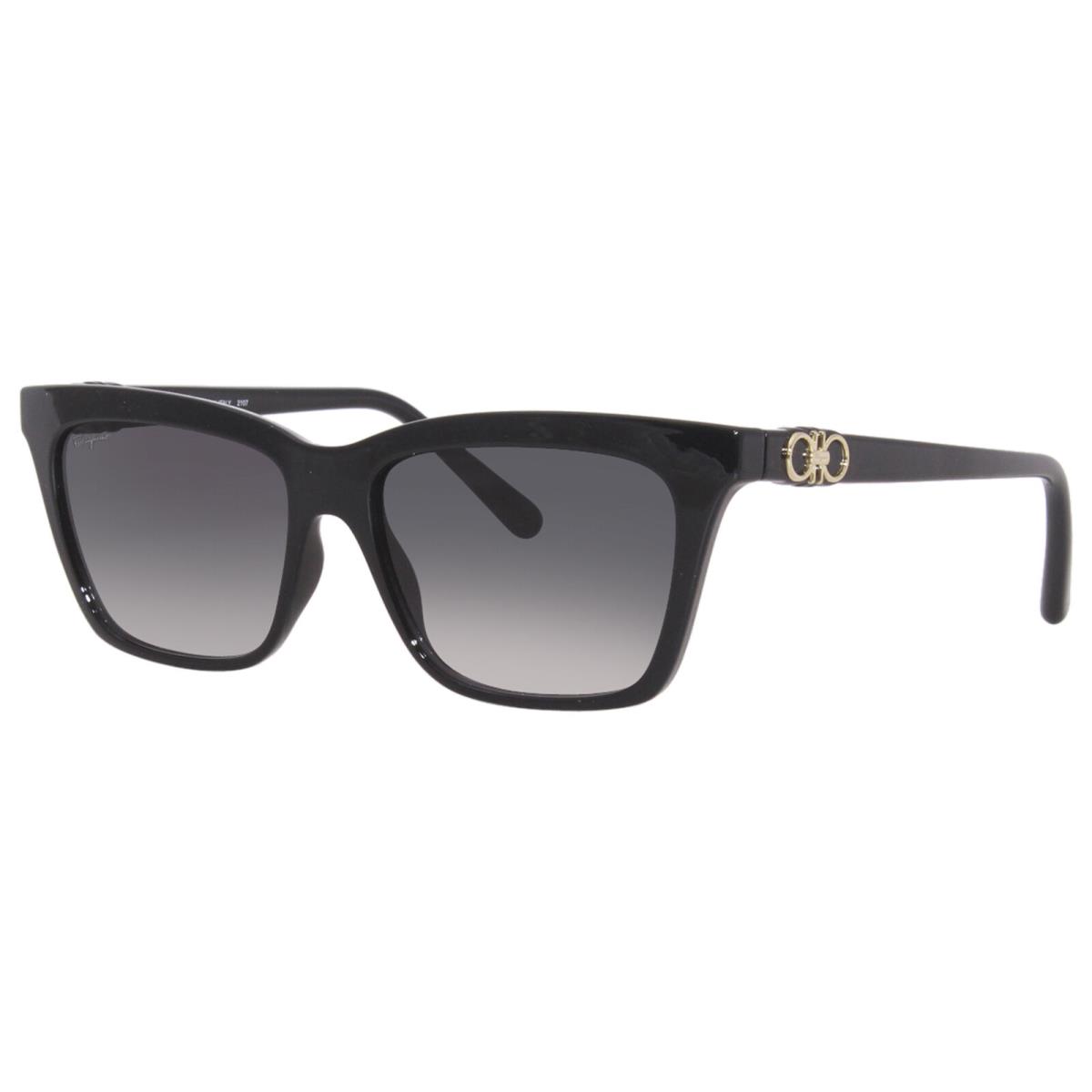 Salvatore Ferragamo SF1027S 001 Sunglasses Women`s Black/grey Gradient Lens 55mm