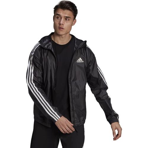 Adidas Black Basic 3-Stripes Wind Jacket