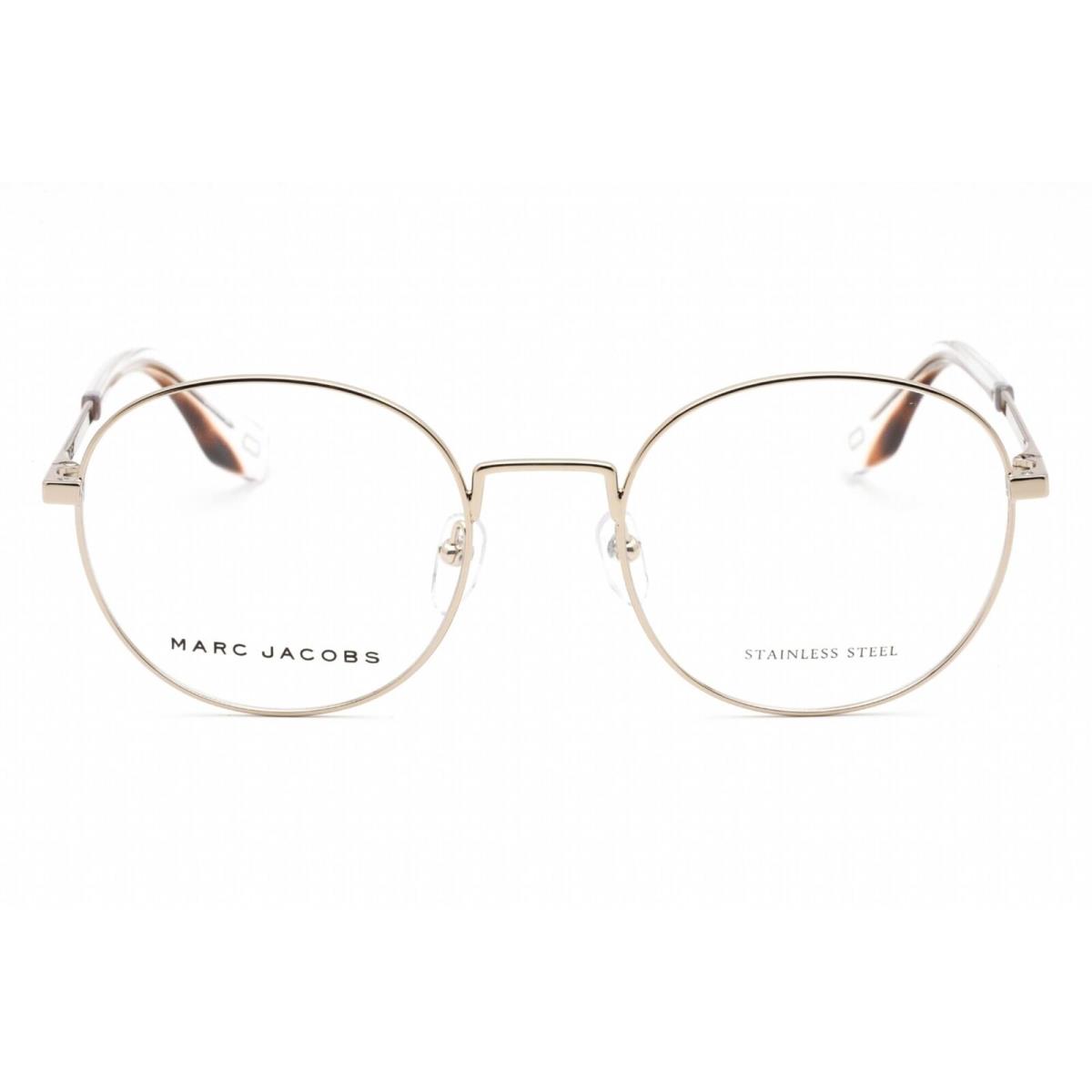 Marc Jacobs Unisex Eyeglasses Light Gold Full Rim Oval Frame Marc 272 03YG 00 - Frame: Light Gold, Lens: Clear Lens