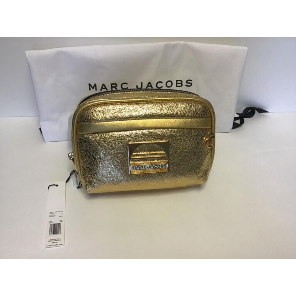 Marc Jacobs Metallic Gold Leather Belt Bag/fanny Pack