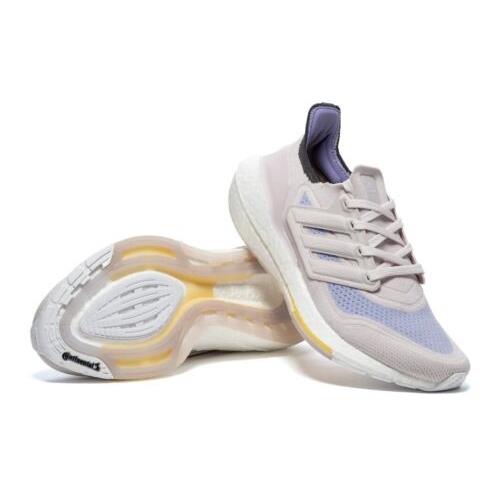 Adidas Ultraboost 21 Shoes Women`s Size 9 Ice Purple Running Sneakers S23837