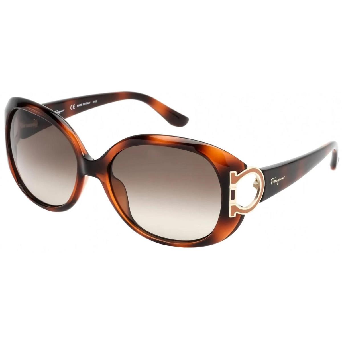 Salvatore Ferragamo Women`s Sunglasses Brown Gradient Lens Tortoise SF668 238