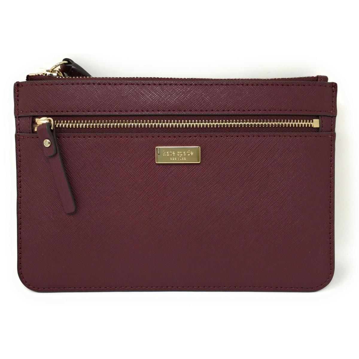 Kate Spade Women`s Laurel Way Tinie Leather Wristlet Cherrywood