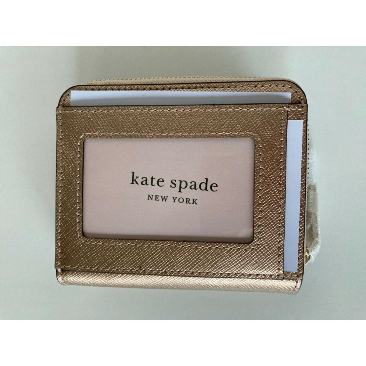 Kate spade metallic wallet hot sale