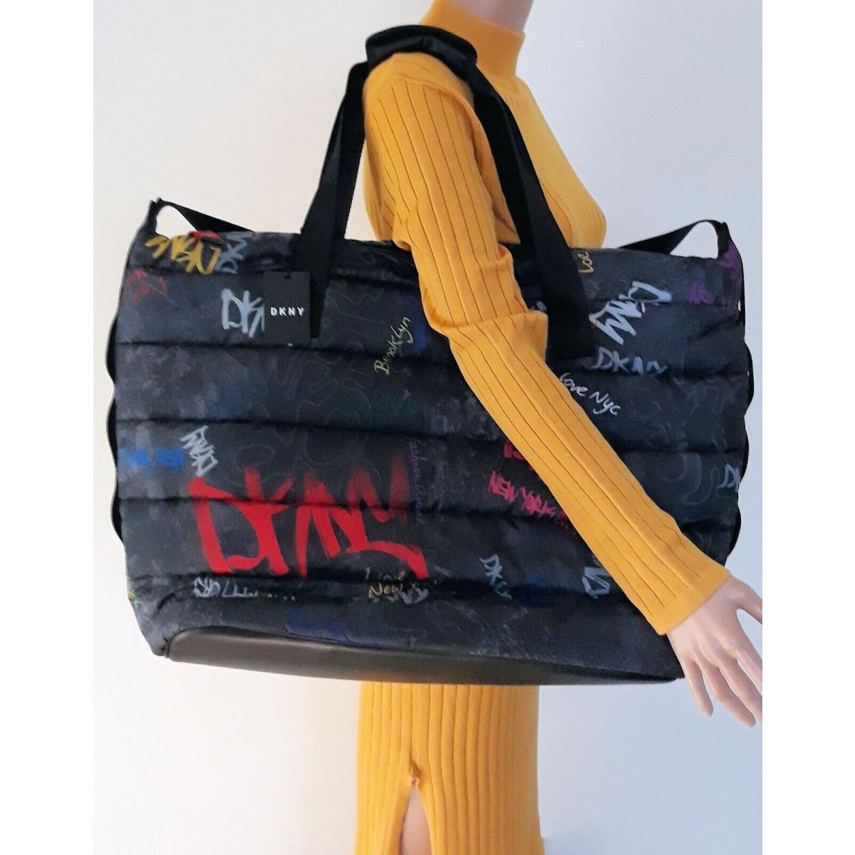 Dkny Nora Weekender Duffle Bag with Graffiti Print DUFFLE