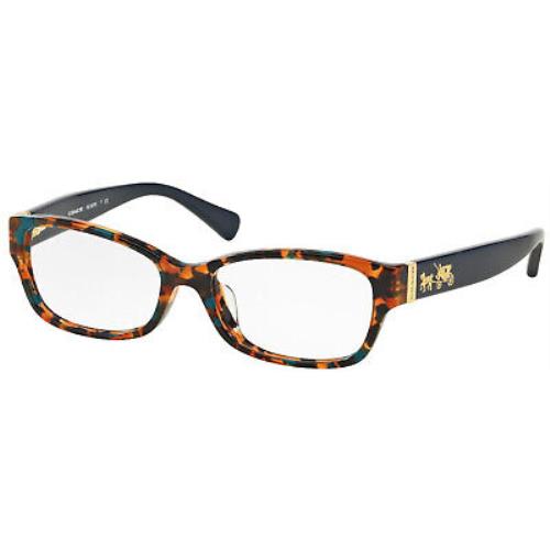 Coach HC 6078 Teal Confetti Tortoise 5337 Eyeglasses