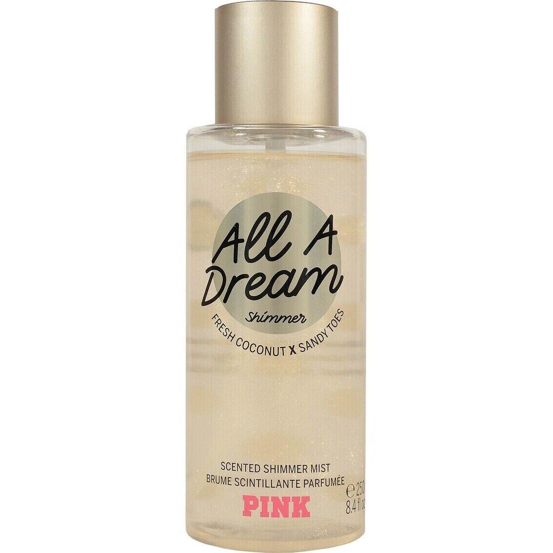 Victorias Secret Pink All A Dream Shimmer Fragrance Body Mist Spray 8.4