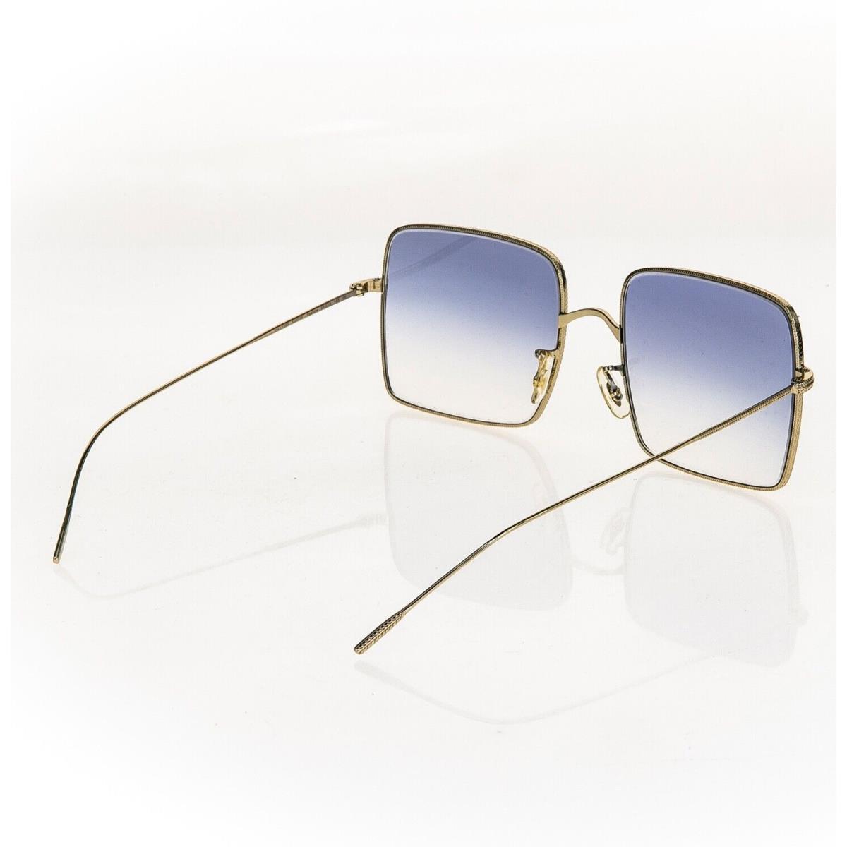 Oliver Peoples Rassine OV1236 Gold Blue Square Metal Filigree Sunglasses  1236 - Oliver Peoples sunglasses - 827934414891 | Fash Brands