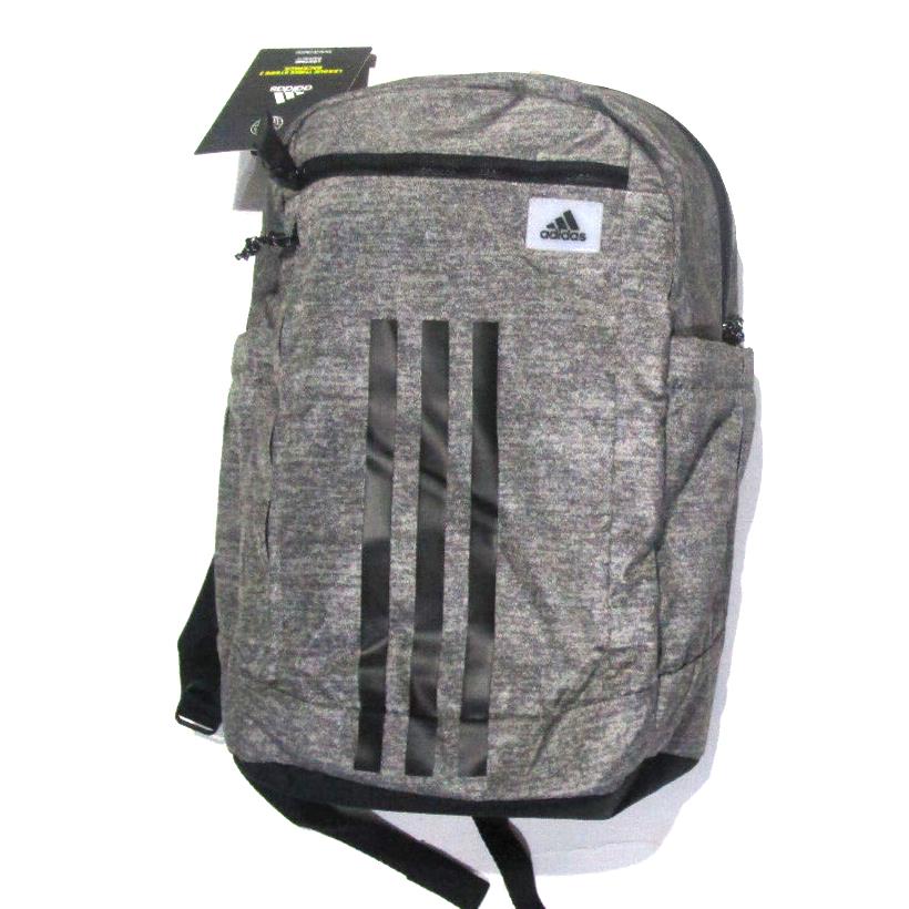 Nwt-adidas League Three Stripe 2 Backpack - Gray/black