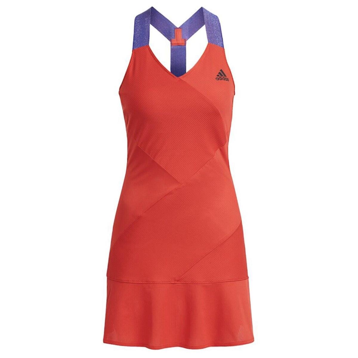 Adidas Women`s Primeblue Aeroready Y-back Tennis Dress Scarlet Medium GQ8929
