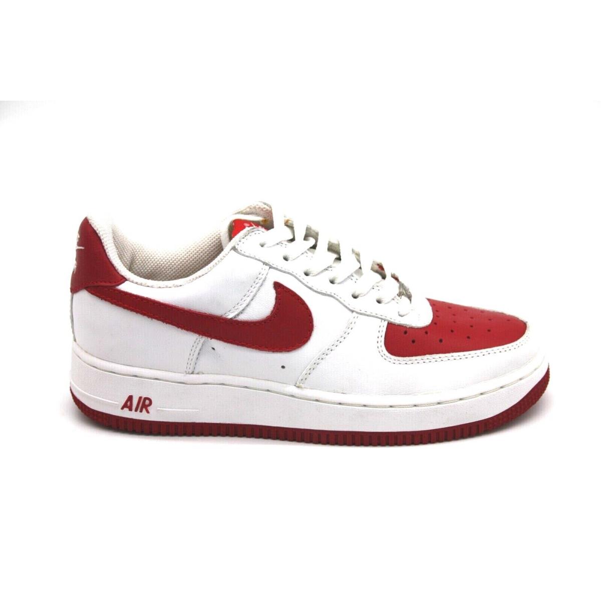 Nike Air Force 1 GS 306291-161 White/varsity Red Vintage 2005` Shoe Size 6.5