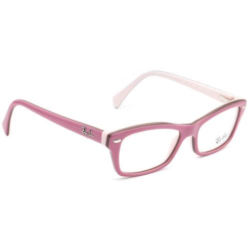 Ray-ban Small Eyeglasses RB 1550 3656 Junior Pink Rectangular Frame 48 15 130 - Pink , Pink Frame