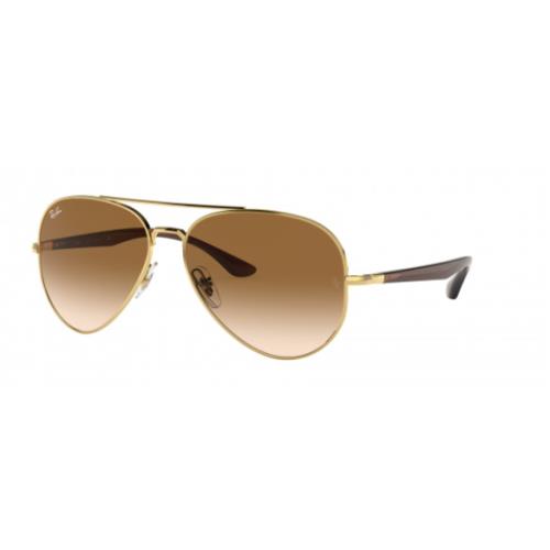 Men`s Ray-ban Gold Metal Frame Brown Lenses Sunglasses RB3675-00151-58 - Frame: Gold, Lens: Brown