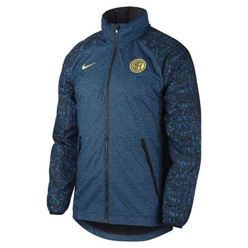 Nike Soccer Inter Milan Awf Big Swoosh Hooded Windbreaker Jacket Blue Large