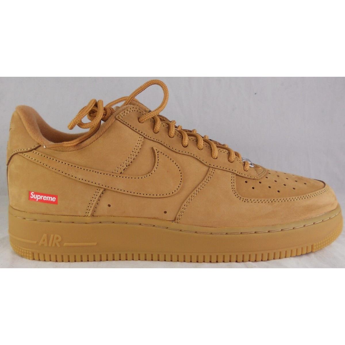 Supreme x Nike Air Force 1 AF1 Low Wheat Shoes Size 11 Mib