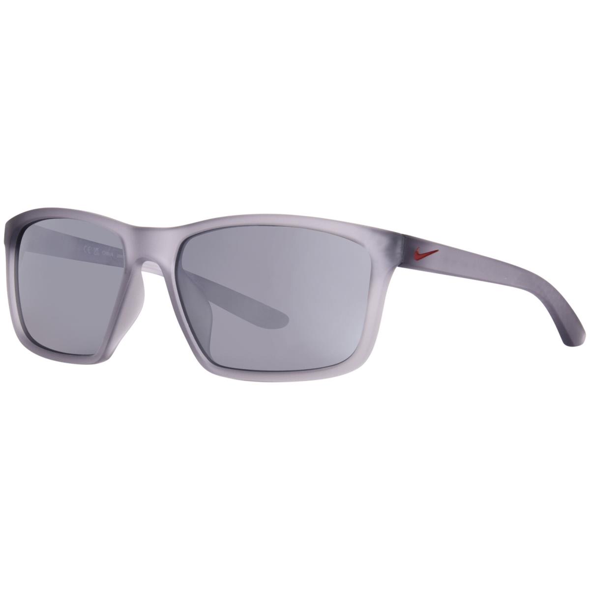 Nike Valiant FJ1996 012 Sunglasses Matte Wolf Gray/universal Red/silver 60mm - Frame: Gray, Lens: Silver