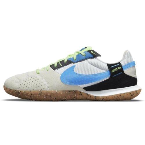 Nike Streetgato White Photo Blue Mens Indoor Soccer Shoes DC8466-143 Size 7 - White, Blue