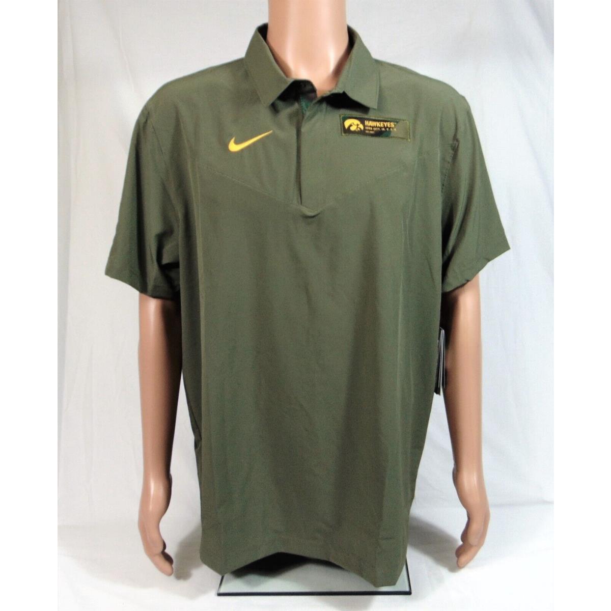 Nike Iowa Hawkeyes Salute to Service Military Polo Shirt Sz XL DD3832 222