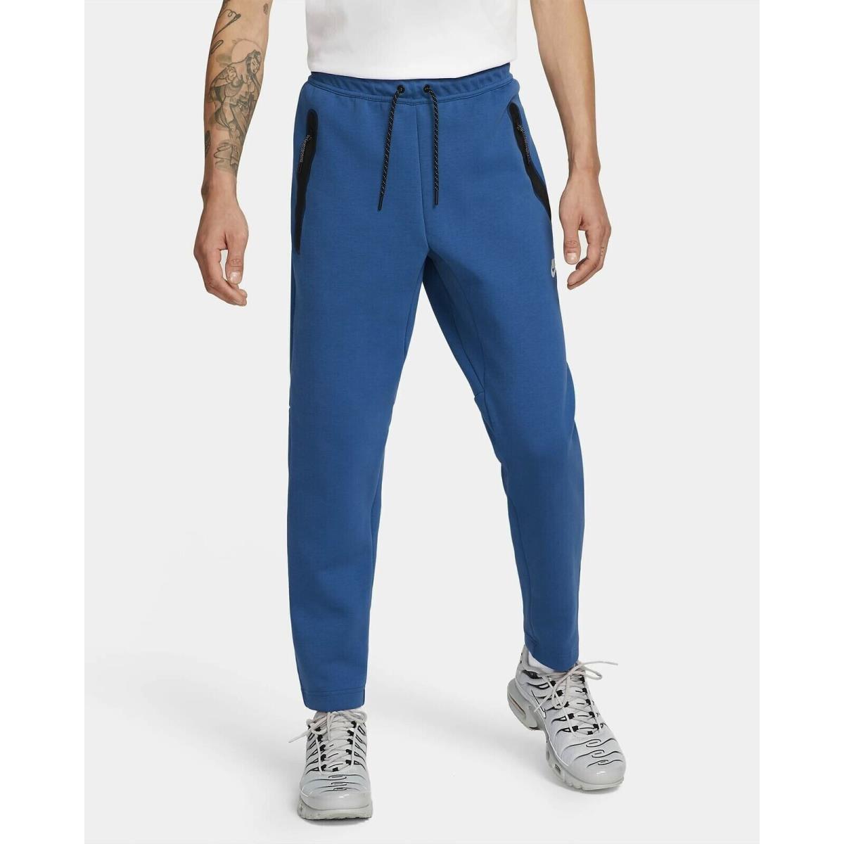 Nike Sportswear Tech Fleece Pants Joggers Straight Leg Dark Marina Blue XL