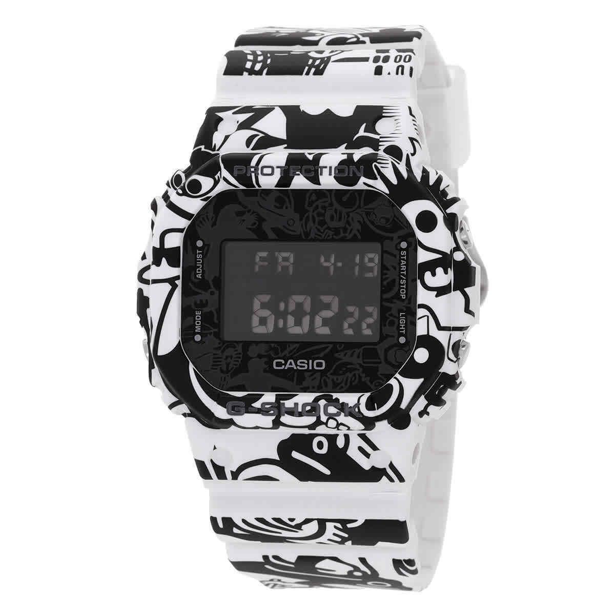 Casio World Time Quartz Digital Unisex Watch DW5600-GU7 - Dial: Multicolor, Band: Multicolor, Bezel: White, Black