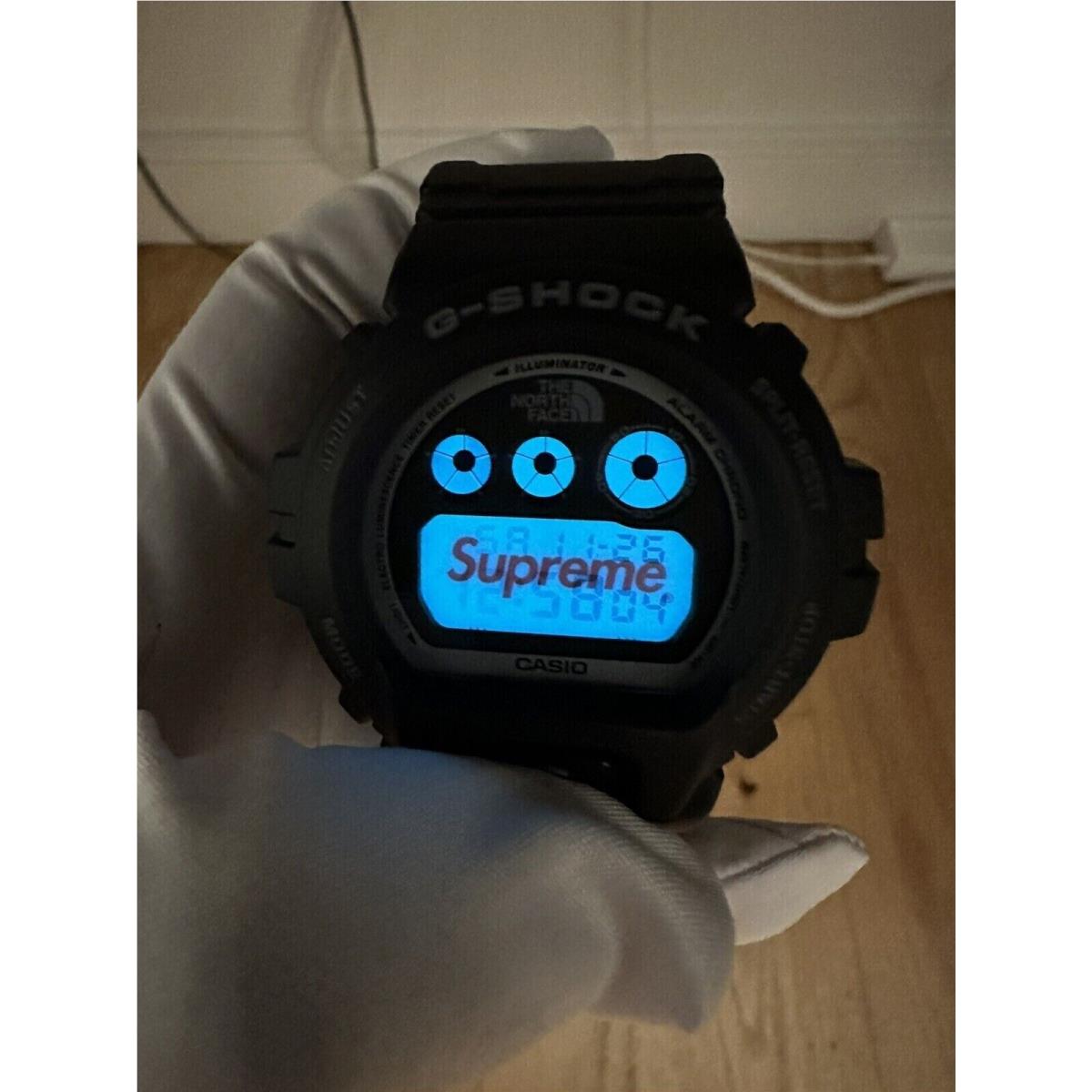 2021新発 Supreme x (Black) Supreme Watch The G-Shock North Casio Face NEW