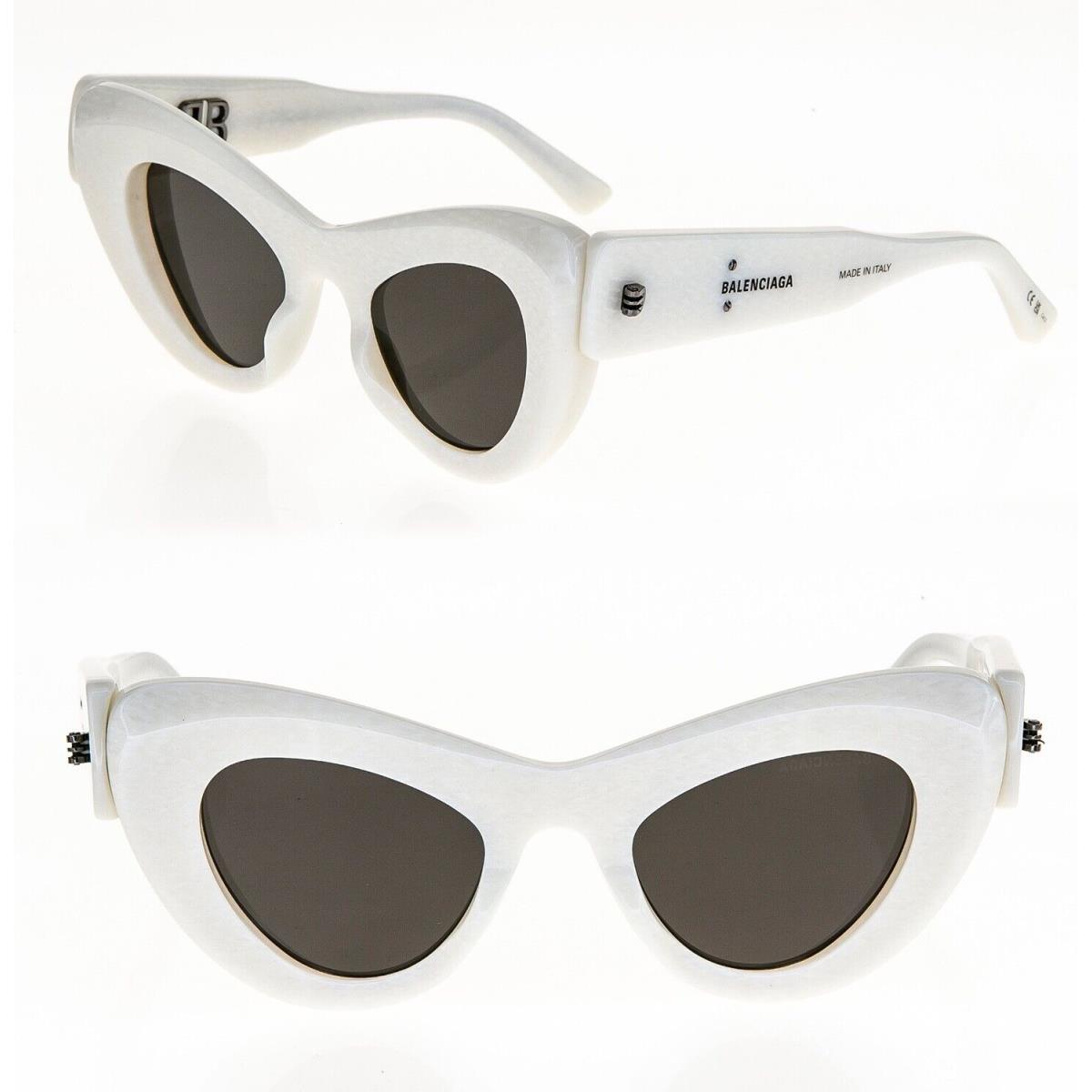 Balenciaga Mega Inside Out 0204 White Carbon 003 Fashion BB Sunglasses BB0204S