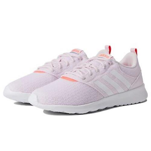Woman`s Sneakers Athletic Shoes Adidas Running QT Racer 2.0 - Almost Pink/White/Turbo
