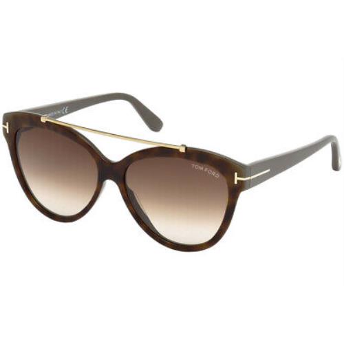 Tom Ford FT0518-53F-58 Blonde Havana Sunglasses