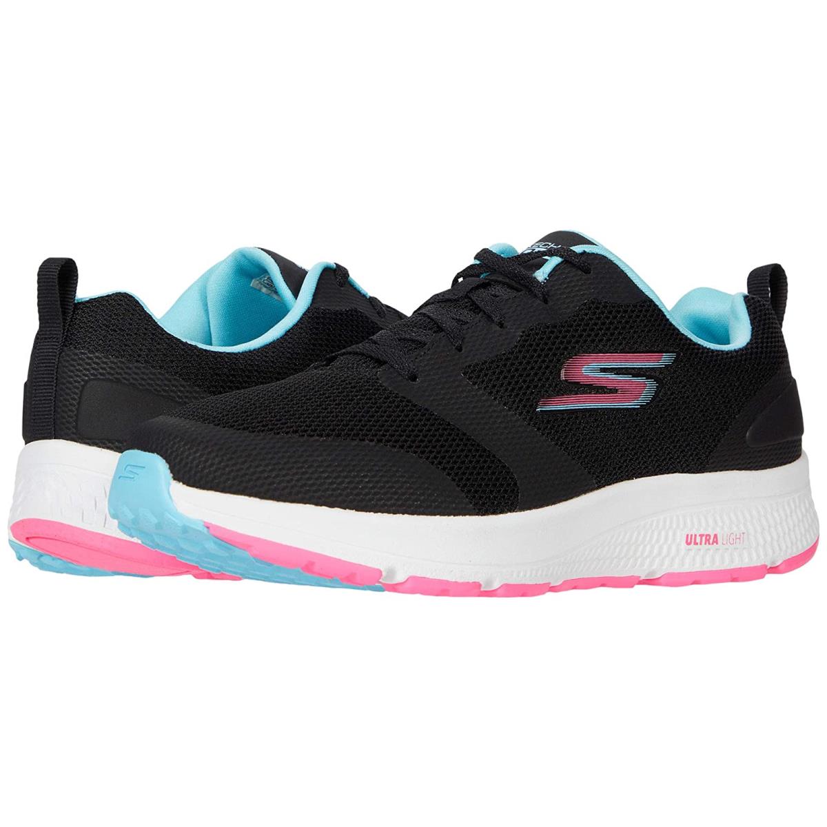 Woman`s Sneakers Athletic Shoes Skechers Go Run Consistent - Fearsome Black/Multi