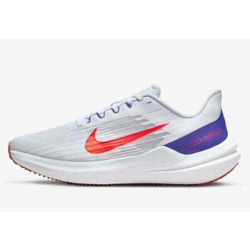 Men`s Select SZ Nike Air Winflo 9 Running Shoe DD6203006 Grey Blue Crimson