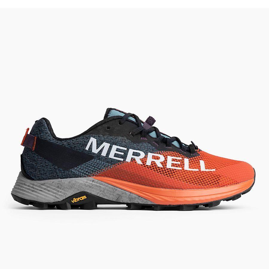 Mens Merrell Mtl Long Sky 2 Tangerine/orange Mesh Shoes