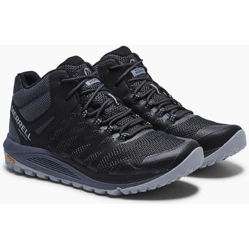 Mens Merrell Nova 2 Mid Waterproof Black Mesh Sneaker Shoes