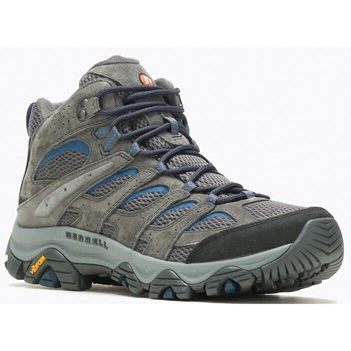 Mens Merrell Moab 3 Mid Gray/granite Leather Shoes