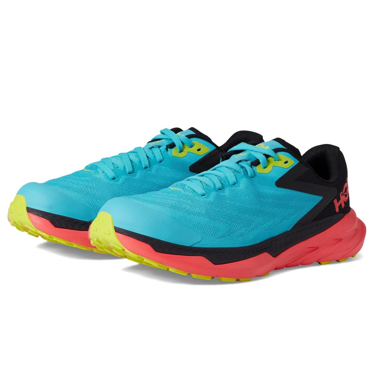 Woman`s Sneakers Athletic Shoes Hoka Zinal Scuba Blue/Diva Pink