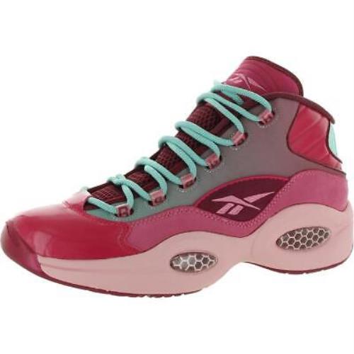 Reebok Mens Question Mid Top Lace Up Basketball Shoes Sneakers Bhfo 9045