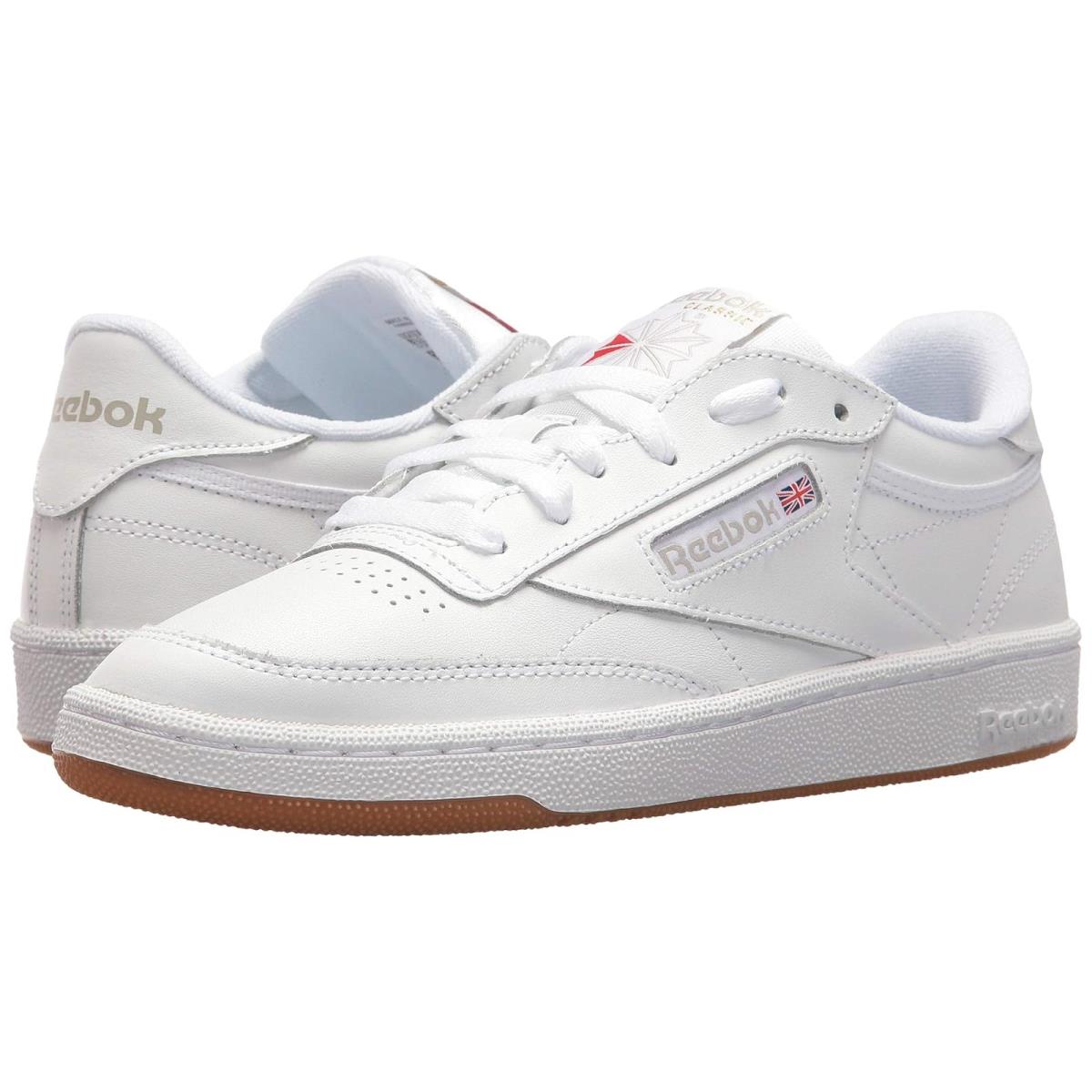 Woman`s Sneakers Athletic Shoes Reebok Lifestyle Club C 85 White/Light Grey/Gum