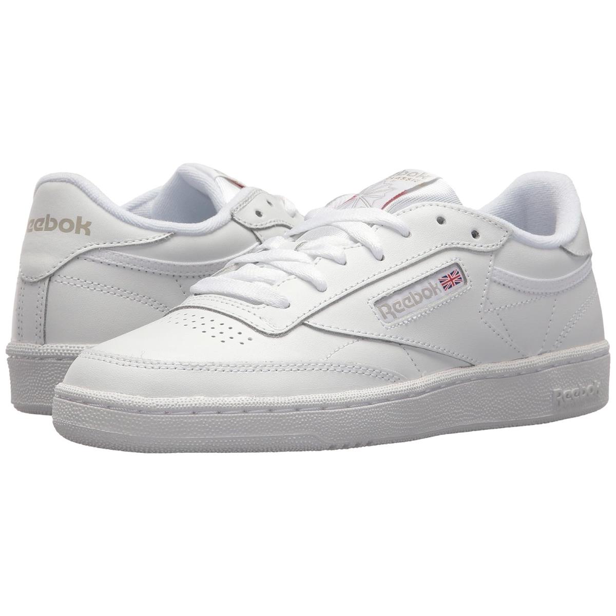 Woman`s Sneakers Athletic Shoes Reebok Lifestyle Club C 85 White/Light Grey