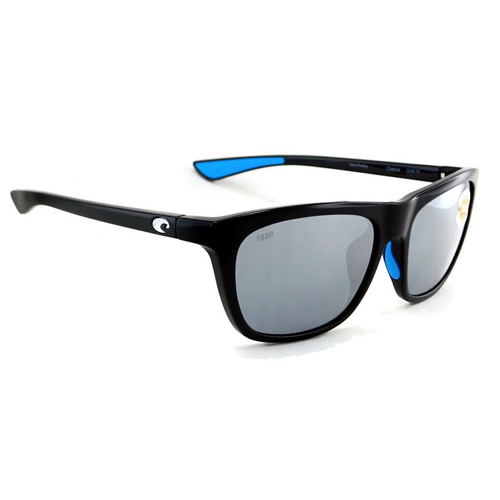 Costa Del Mar Cheeca Polarized Sunglasses Black / 580P Silver Mirror Lens