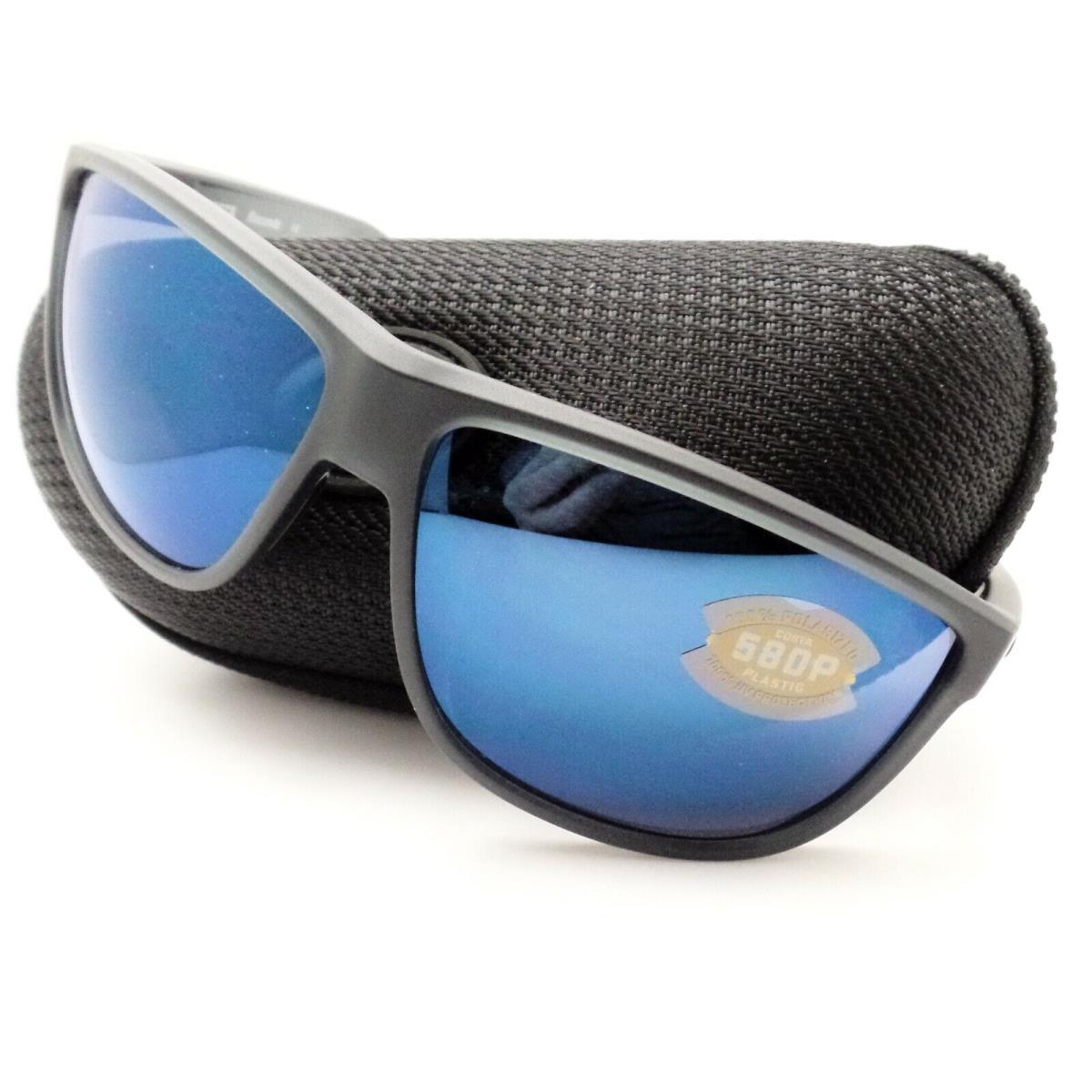 Costa Del Mar Rincondo Matte Smoke Crystal Blue 580P Sunglasses