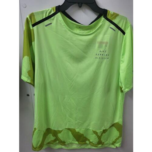 4-2024-NWT-Nike Running Division Dri-fit Training Shirt Green Men s DM4769 LG