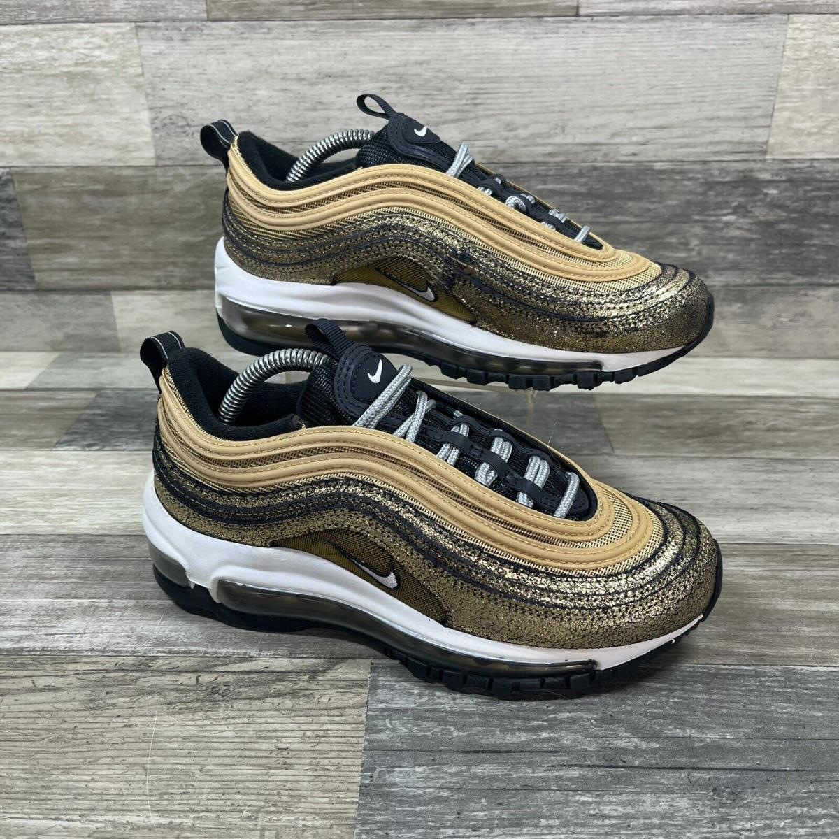 Nike Air Max 97 Women`s 5 Glittering Gold Twine/metallic Gold/white - Gold