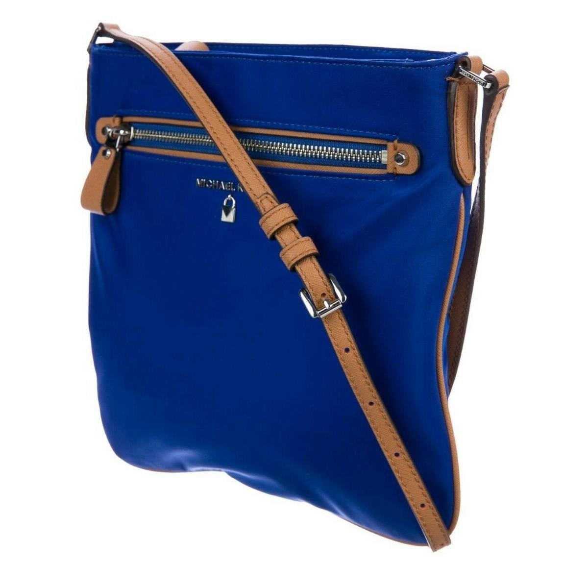 Michael Kors Nylon Crossbody Royal Blue Nylon Brown Tan Leather Shoulder  Bag Gyu - Michael Kors bag - 040223433117 | Fash Brands