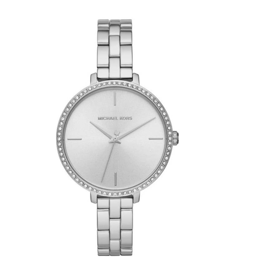 Michael Kors Charley Silver Crystal Bracelet 39mm Women Watch MK4398