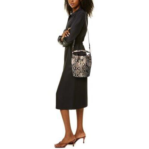 Michael Kors Collection Snake-embossed Leather Bucket Bag Women`s 