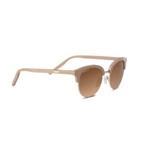 Serengeti Women Sunglasses Lela 8940 Shiny Rose/shiny Gold Pink Polarized Gradi