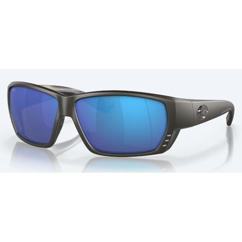 Costa Del Mar Tuna Alley Sunglasses 6S9009 Matte Black /580G Blue Mirror